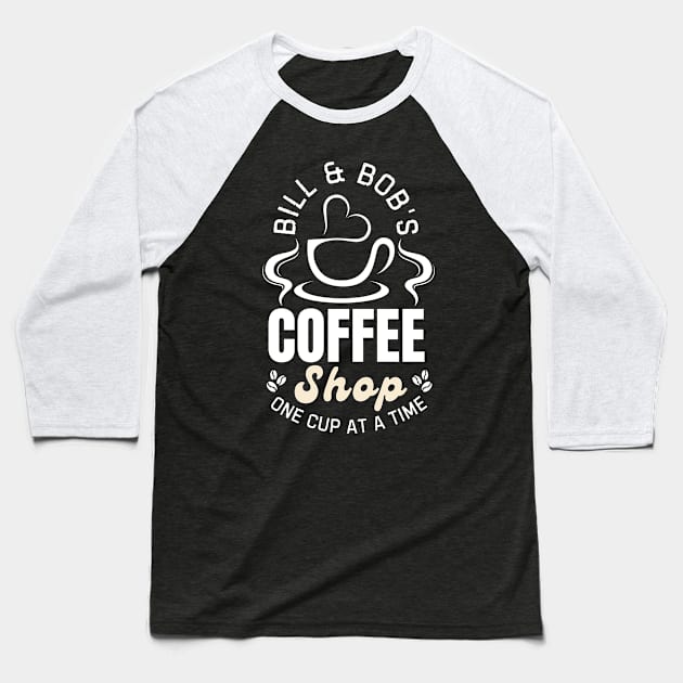 Coffeeshop Baseball T-Shirt by Noshiyn